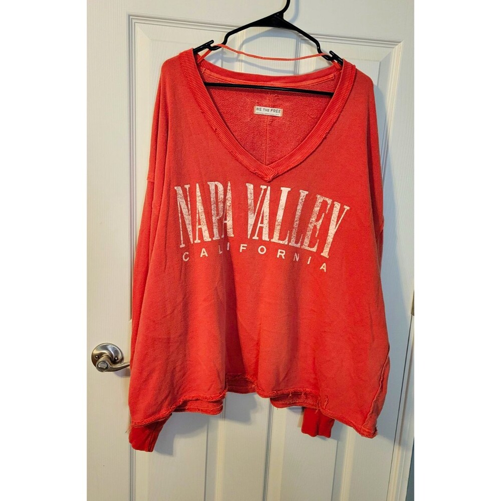 Free People We The Free Venice Napa Valley California Graphic Sweatshirt Size XS
